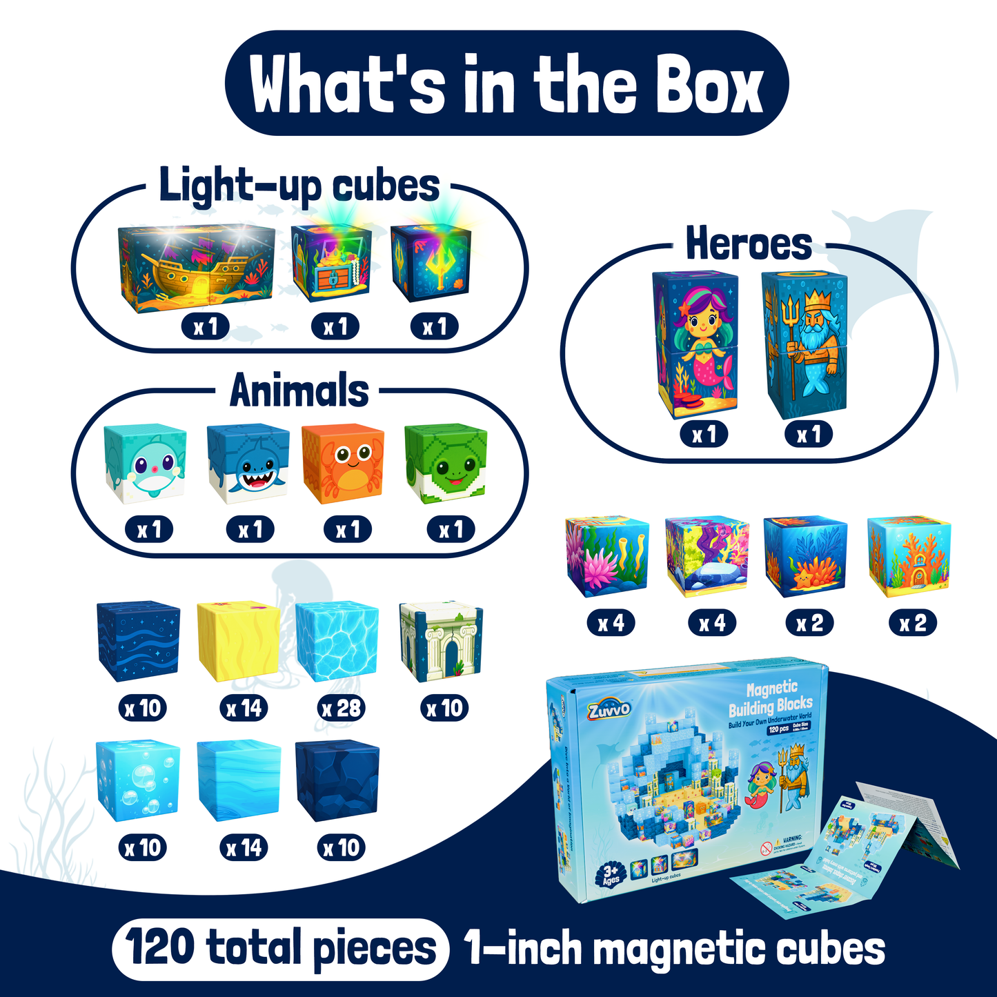 Magnetic Blocks - 120 pc